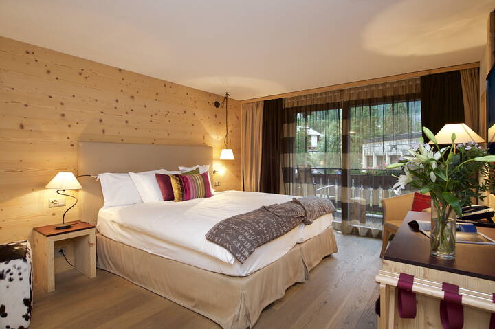 Chalet chambre double avec vue sur le Cervin & balcon